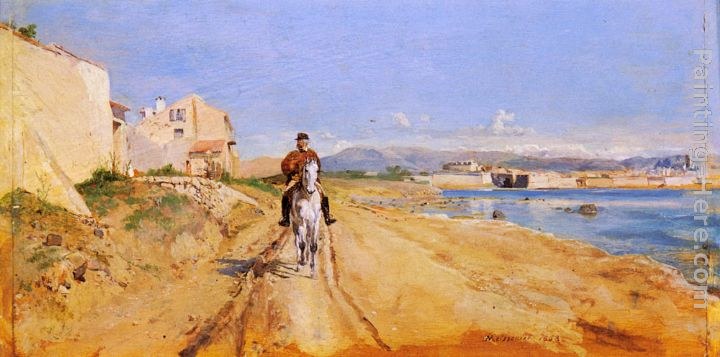 Jean-Louis Ernest Meissonier Self-Portrait Along The Route De La Salice, Antibes